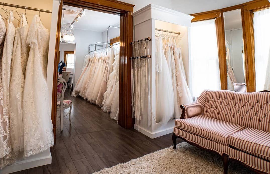 Interior of Lockhart's Weddings shop